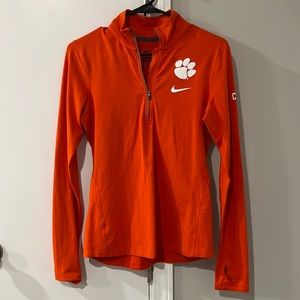 Women’s Nike DriFit Clemson quarter zip